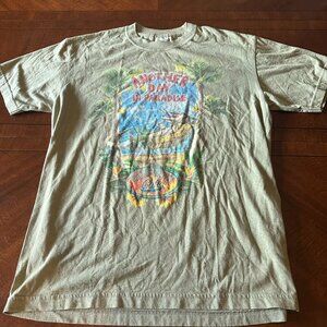 Y2K Vintage Mens L Rainforest Cafe Another Day In Paradise Alligator T Shirt